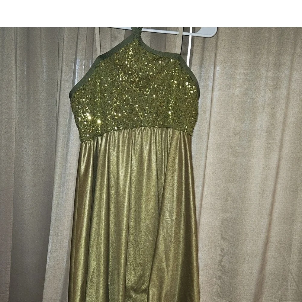 Contemporary Dance Costume, Large Adult, Green, A Wish Come True
